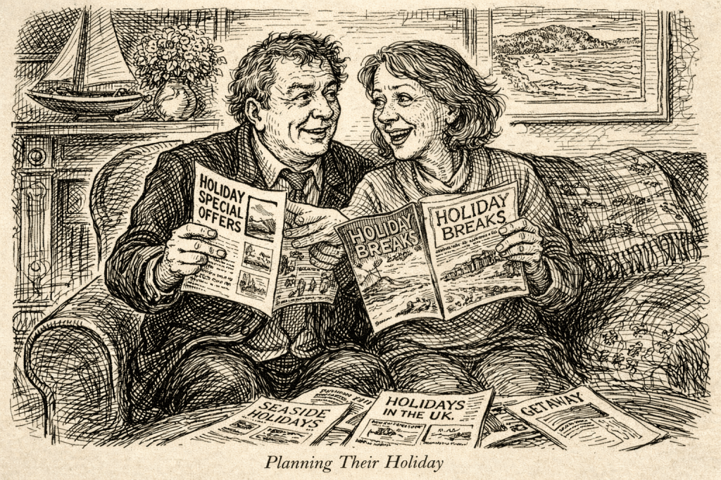 The couple plan their holiday